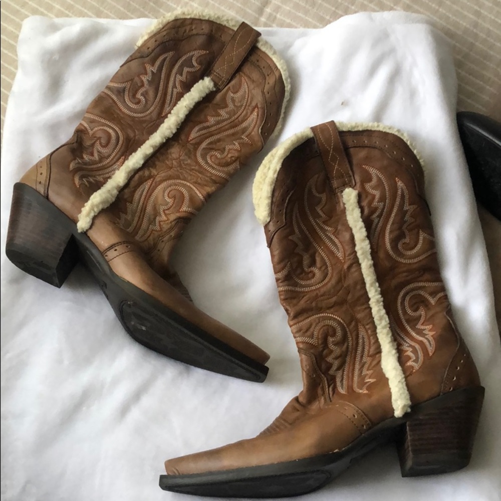 Ariat Shearling Lined Cowboy Boots